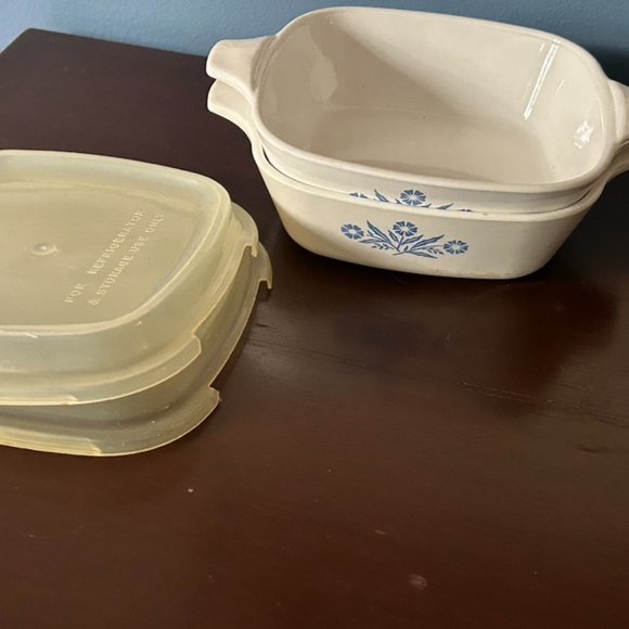 Two VTG Corning Ware Petite P-41 Individual Mini Casserole Dishes With Covers - Picture 10 of 10